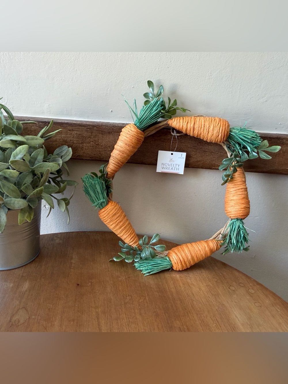 Target Orange and Green Carrot Wreath